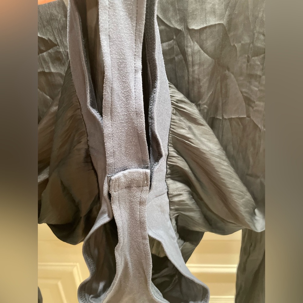 NWT Cbrand Always Classic Shoulder Pad Bodysuit Dark Grey Size Large - Picture 13 of 13